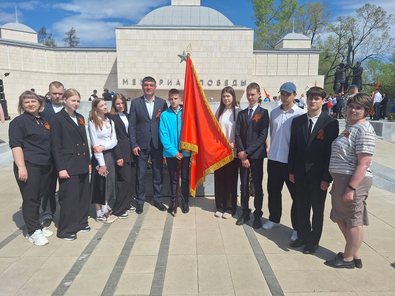 Наш район на Параде Победы в Красноярске.